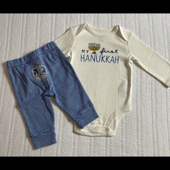 CARTER’S Boys 2-Piece “My First Hanukkah” Outfit - Picture 6 of 6